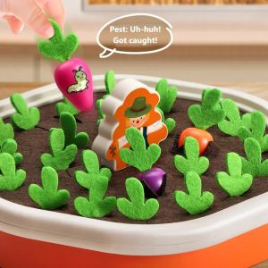 Baby Pull Carrot Toy Radish Harvest Color Shape Counting Matching Game Toddler Discouvery Educational Toy Kid Christmas Gifts
