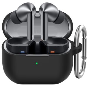 Ốp Lưng Sợi Carbon Cho Samsung Galaxy Buds 3 FE/Buds3 Pro/Buds 3 (2024/2025) Kèm Bộ Dụng Cụ Vệ Sinh & Móc Khóa Bảo Vệ Tai Nghe