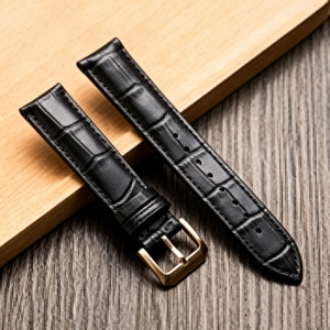 16mm 18mm 20mm 22mm 24mm High Quality Calfskin Leather Watch Strap Replacement for Universal Bamboo Pattern Cowhide Watch Band