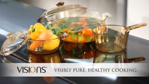 Visions Saucepan 1L 1.5L 2.5L/Visions Cookpot With Covered/Periuk Visioins Bertangkai