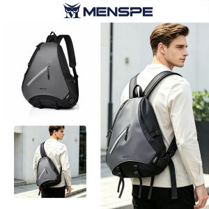 MENSPE Outdoor Backpack Chest Bag Men Women Multifunctional Hiking Bag Waterproof Crossbody Bow Bag Leisure Travel Shoulder Bag Backpack Lightweight Sports Fitness Bag Casual Camping Bag
