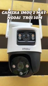 Camera 2 Mắt IMOU 10Mpx/6Mpx Xem 2 Hướng Đàm Thoại 2 Chiều Xoay 360 Độ Ban Đêm Có Màu trong nhà ngoài trời