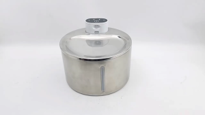 Wireless Cat Drinking Fountain 304 Stainless Steel 4L Automatic Cat Water Dispenser Ultra Quiet Pump Water Foutain pet water fountain for Multiple Pets Battery Operated with Water Level Window