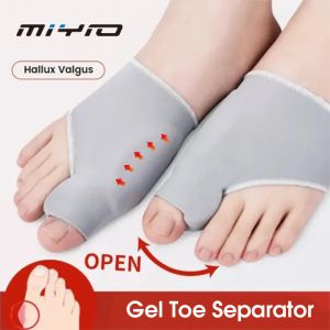 MIYIO 1Pair Toe Corrector Orthotics Feet Foot Care Bunion Straightener Bone Thumb Adjuster Correction Soft Pedicure Socks
