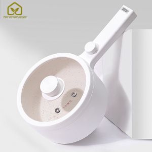 Nồi Lẩu Điện  Nồi Nấu Mì  Nồi Điện Mini Chống Dính Đa Năng Dung Tích 1.5L Công Suất 600W