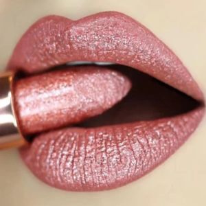 7 Colors Waterproof Diamond Glitter Lipstick Halloween Shiny Pearlescent Nude Red Lipsticks