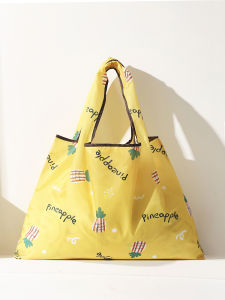 Foldable Portable Large Capacity Shopping Bag Eco Friendly Canvas Handbag Vegetable Buying Bag Non-Woven Polypropylene Bag