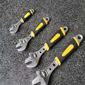 OKDA (multiple sizes) Heavy Type Adjustable Wrench Rubber Handle