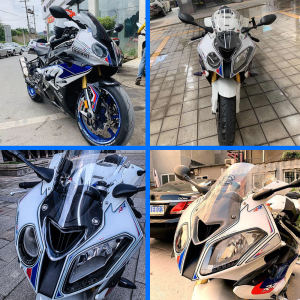 BMW S1000RR 3D ติดหน้ารถ ตกแต่งรถมอเตอร์ไซค์ PVC แผ่นปิดหน้ารถ แผ่นปิดตัวรถ อุปกรณ์ตกแต่งรถมอเตอร์ไซค์