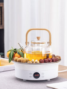 2025 New Indoor Electric Heating Fire Pit Set Tea Kettle Milk Roasting Winter Gathering Ceramic Stove Tea Brewing Whole Set