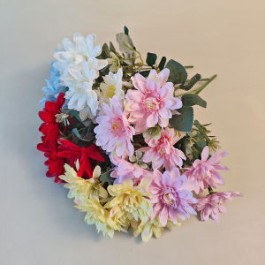 Dahlia Jumbo Tangkai Bunga Hias Artificial Dekorasi Buket Wedding Hantaran Ornamen Pajangan PBP229