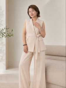 plusmall | Champagne Crystal Lyselle Shimmer Heritage Style Suit
