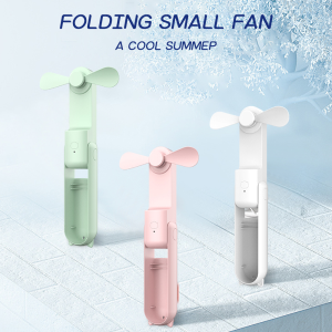 ⚡PH Delivery In Stock⚡Mini Handheld Fan Rechargeable – 2000mAh Foldable USB Fan with Power Bank 3-Speed Cooling for Outdoor/Office Use
