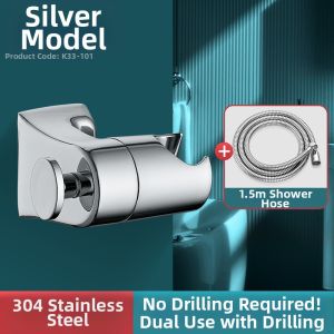 TAOSHI | No-Drill Adjustable Shower Head Mount Universal Bathroom Accessories