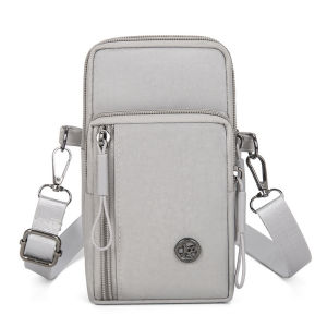 Portable Casual Travel Mobile Phone Bag Small Crossbody Wallet Multi-Functional Oxford Cloth Womens Handbag Trendy Wristlet