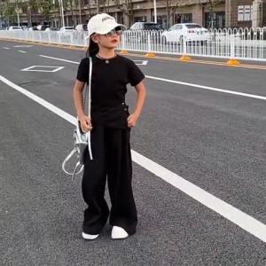 SETELAN ANAK CEWEK CROP TOP KULOT PANTS CASUAL MODIS FASHION STYLE IMPORT