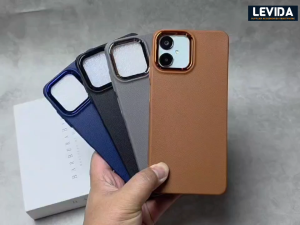 Case Samsung A06 5G SoftCase Macaron Leather List Crom