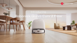 【NEW LAUNCH】Roborock Qrevo Curv 2 Flow Robot Vacuum 20000Pa Suction SpiraFlow Real-Time Self-Cleaning Mop  2.5X Boosted Mopping Pressure Certified Dual Anti-Tangle System