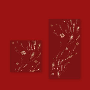 New Wedding Red Envelope Bags Chinese Style Marriage Celebration Gifts 10 Pieces 9*17cm & 9*9cm Suitable for Weddings