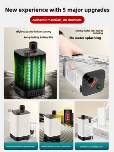 YEMO | Electric Showerhead with Self-priming Pump for Outdoor Portable Use