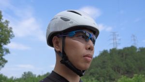 ROCKBROS Kacamata Sepeda Frame Chameleon Blue lensa Photochromic UV400