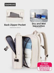 Dalmillau | Womens Large Capacity Travel Backpack For Short Trips School Computer Bag