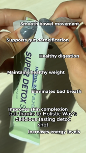 Holistic Way Bio-Elixir Super Detox Shot - 10 Liquid Sachets x 20ml - Support a healthy gut health - Lazada