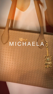 MICHAELA Cross Woven Tote Bag Trapezoid Spacious Trendy Handbags for Women Work Casual HB6506073 CX