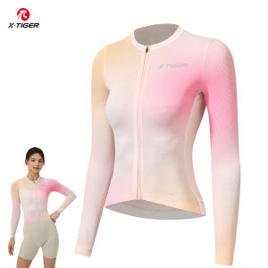 X-TIGER Cycling Jersey SPF 50+ Training Grade Womens Long Sleeve Cycling Jersey Breathable Sports Cycling Jersey Cycling Top