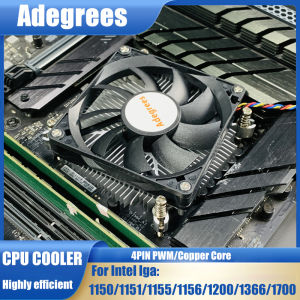 80MM MINI CPU Air Cooler PC Processor Cooling Radiator 4PIN PWM Ventilador for Intel LGA1155 1156 1150 1151 1366 1700 1200