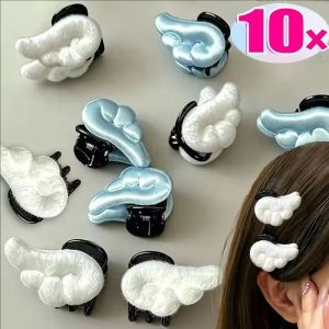 10 cái cánh thiên thần nhỏ kẹp tóc càng cua phụ nữ tóc mái mini bên hairgrip mũ nón dễ thương cánh kẹp tóc