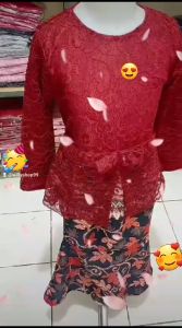 #KEBAYA ANAK #SETELAN BRUKAT BATIK #BAJU ANAK #ATASAN #ROK