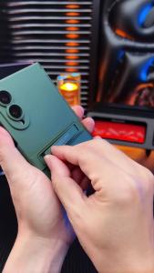 Hard PC PHone Case With Front Tempered Glass Film Invisible Bracket For Samsung Galaxy Z Fold 8 Ultra Fold8 5G Shockproof Cover