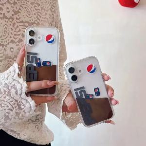 Pepsi Cola slider sand flow case for iPhone 16 Pro Max