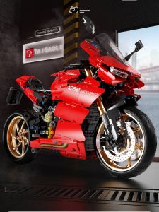 High Difficulty Assembly Motorcycle Puzzle Blocks Toy Gift for Boys Technological Mechanical Group S M1000RR Jibuobao Magnetic Tiles