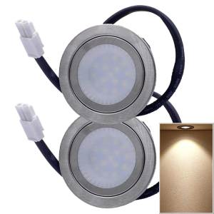 2-Piece Range Hood Bulb Light 1.5W LED 68mm 12V DC for Kitchen Hood Smoke Ventilator Lamp Equivalent 20W Old Light