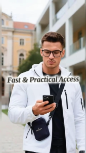 BLACK ARMY B-08 BRONTES Cell Phone Bag Tas Selempang HP Cordura Original Premium untuk Pria Wanita