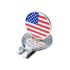 1 Golf Hat Clip Magnetic National Flag Club Metal Hat Clip Golf Accessories Suitable as a Gift for Men