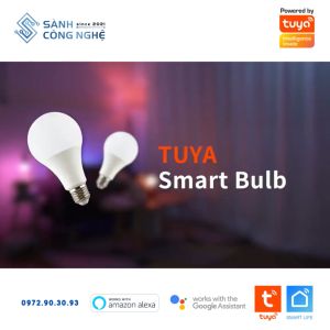 Đèn Thông Minh Kết Nối Bluetooth TUYA 9W Nháy Theo Nhạc 16 Triệu Màu Hẹn Giờ Bật Tắt
