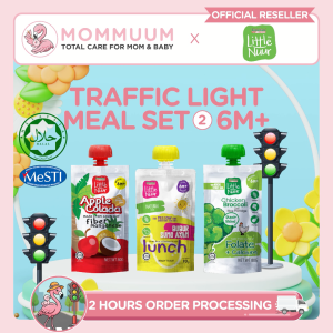 Little Nuur Traffic Light Meal Set 2 6M+ Baby Food Ready to Eat Eatalian Express Puree