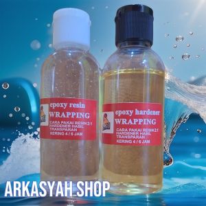 LEM JORAN JAGO EPOXY HARDENER RESIN BENING HASIL TRANSPARAN 60ML (LEM JORAN LEM KERAJINAN LEM 2 KOMPONEN LEM SUPER KUAT LEM SPUL SPEKER LEM SERBAGUNA)