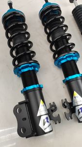 LINES Racing 36 Steps Hi Low Bodyshift Adjustable Suspension Coilover Shocks Absorber Toyota Vios NCP150 Yaris NSP151