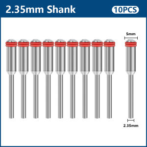 XCAN 10pcs Shank Accessory 2.35/3mm For Rotary Tool 1/8 Shank Polishing Mandrel For Disc Cut Drill Attachment