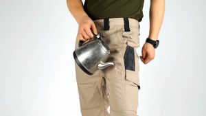 TECTOP Mens Waterproof Tactical Pants Outdoor Cargo Hiking Sports Loose Overalls Pants Jogger Trousers