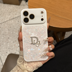 Instant Large Window Shell Pattern Phone Case with Full Lens Protection and Drop Resistance