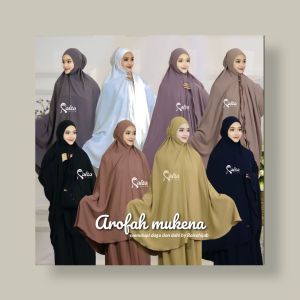 Mukena Umrah Jumbo Terbaru Khas Malaysia Crinkle Arofah Prayer Set Cay Crinkle Premium - Menutupi Dagu dan Dahi (by Raisa) - Bisa COD - Terbatas Stok