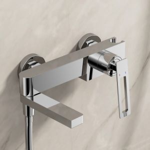 BANGPU | Gun Gray Square Shower Faucet Set
