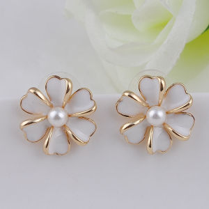 Elegant New Fashion Big Flower Earrings for Women Light Jewelry Bijoux Perfect Gift Idea for Her