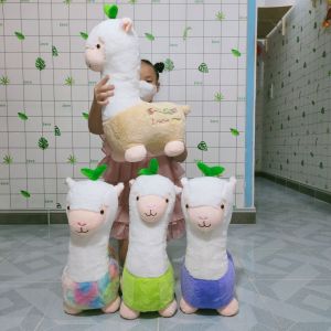 GẤU BÔNG CỪU LẠC ĐÀ MẦM CÂY LẠC ĐÀ ALPACA THÚ BÔNG LẠC ĐÀ ALPACA RAINBOW MẪU MỚI