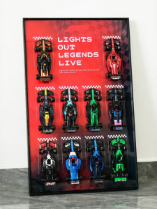For High Speed F1 Series Lego Building Kits Display Background Plate